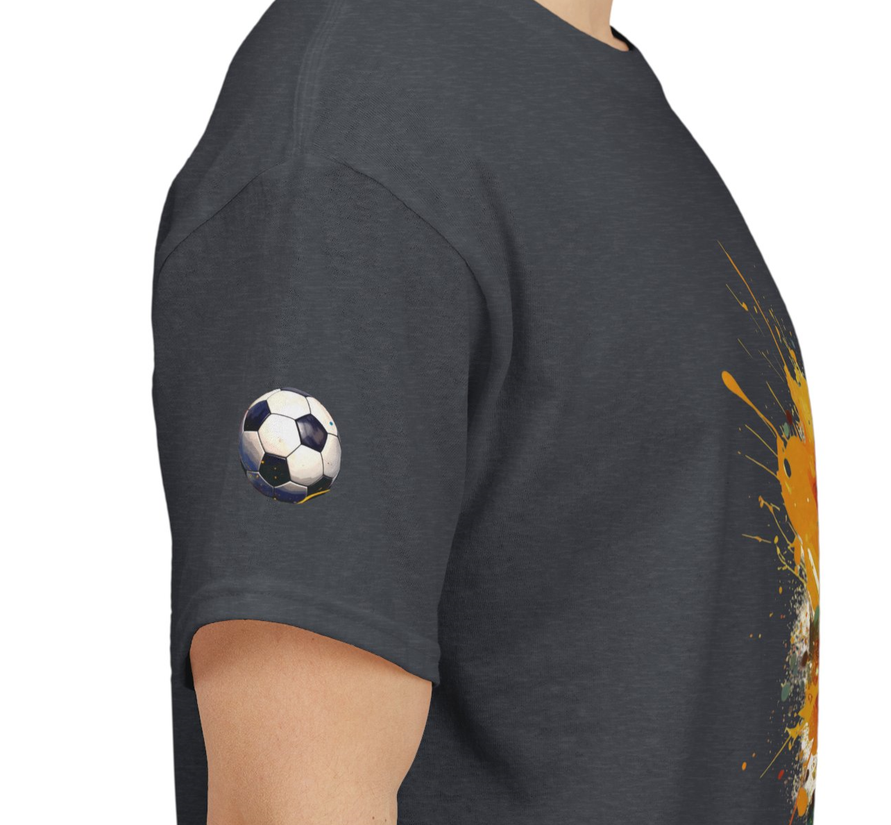 Rodney- Luxe Stitch & Printed: Premium Kid Designer Soccer Art Cotton Tee