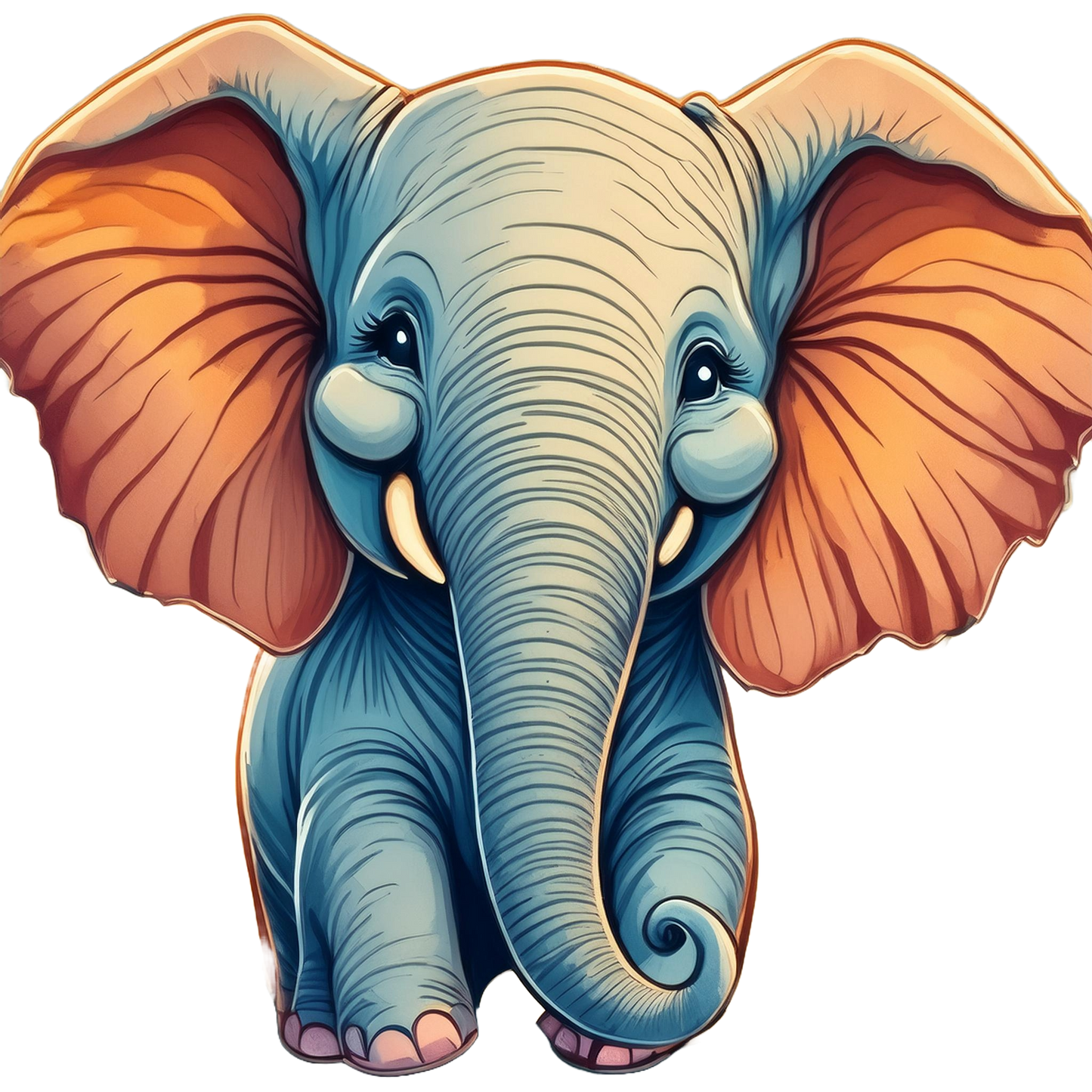 Austin- Luxe Stitch & Printed: Premium Kid Designer Elephant Cotton Tee