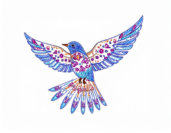 Fly High- Luxe Stitch & Embroidered : Premium Women Designer Embroidered Cotton Tee