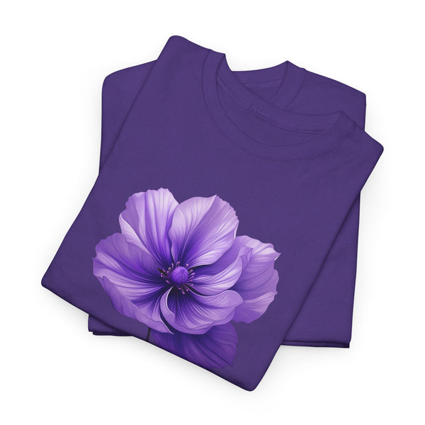Violet Night- Luxe Stitch & Printed: Premium Women Designer Cotton Tee