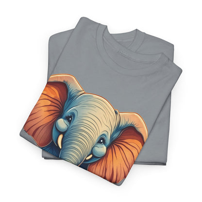 Austin- Luxe Stitch & Printed: Premium Kid Designer Elephant Cotton Tee