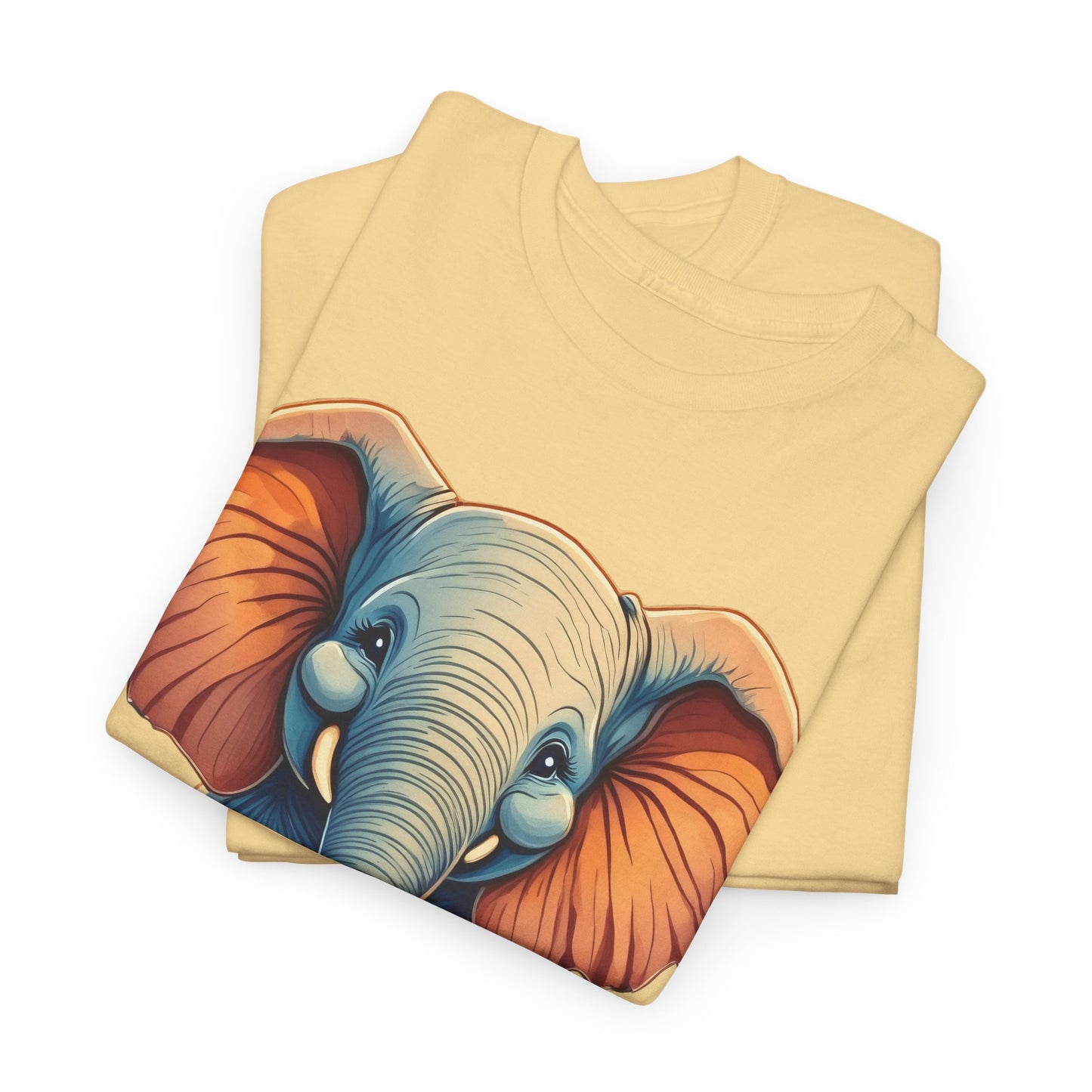 Ralph- Luxe Stitch & Printed: Premium Kid Designer Elephant Cotton Tee
