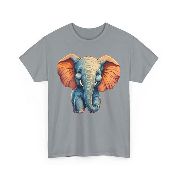 Austin- Luxe Stitch & Printed: Premium Kid Designer Elephant Cotton Tee