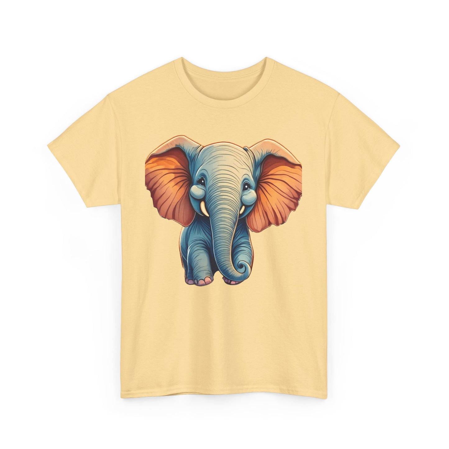 Ralph- Luxe Stitch & Printed: Premium Kid Designer Elephant Cotton Tee