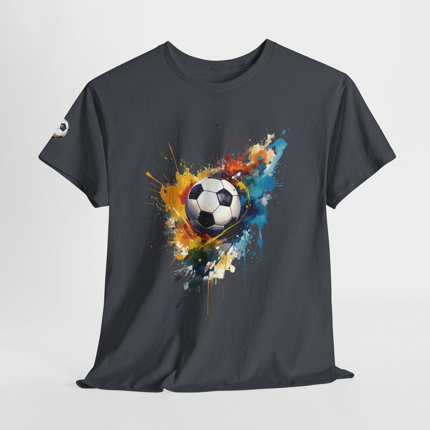 Rodney- Luxe Stitch & Printed: Premium Kid Designer Soccer Art Cotton Tee