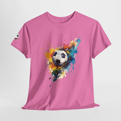 Mia- Luxe Stitch & Printed: Premium Kid Designer Soccer Art Cotton Tee