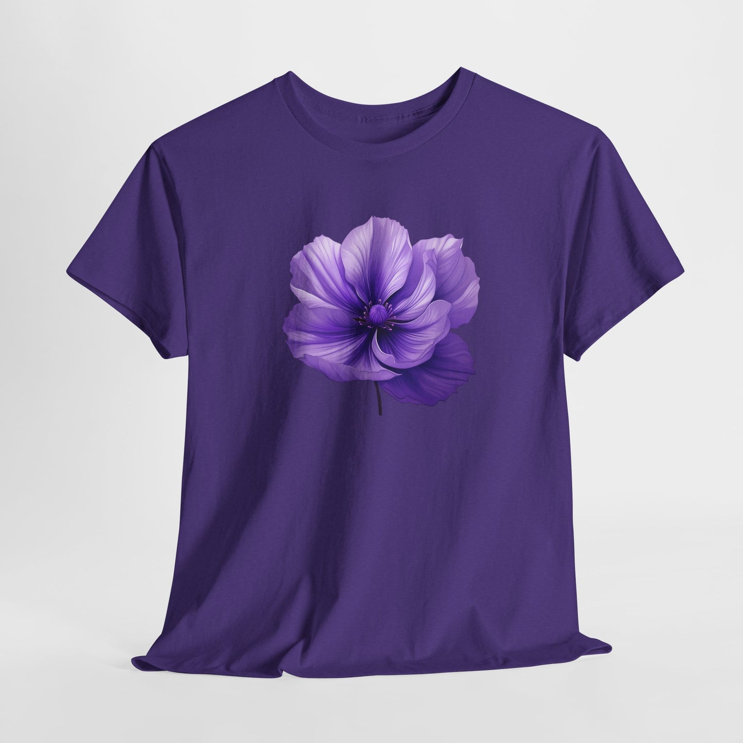Violet Night- Luxe Stitch & Printed: Premium Women Designer Cotton Tee