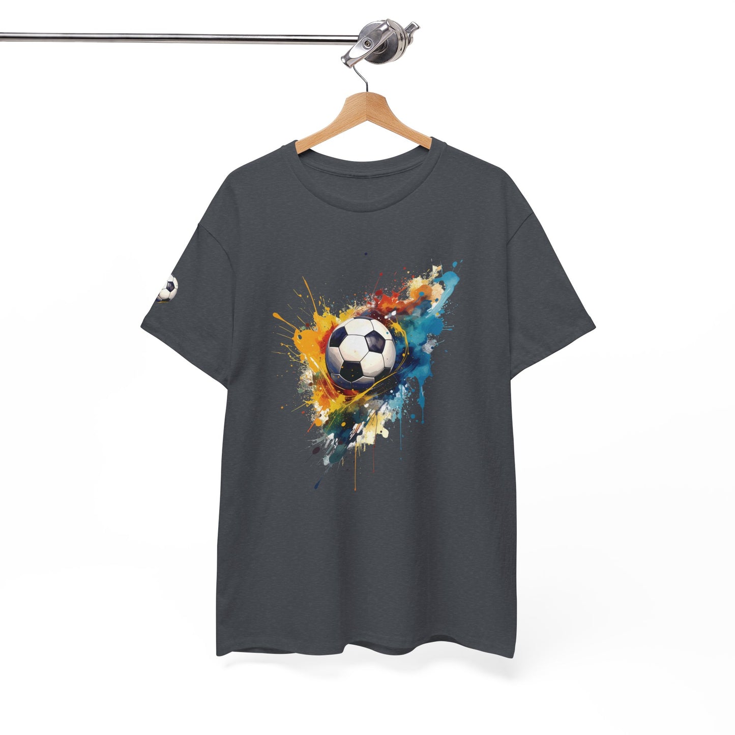 Rodney- Luxe Stitch & Printed: Premium Kid Designer Soccer Art Cotton Tee