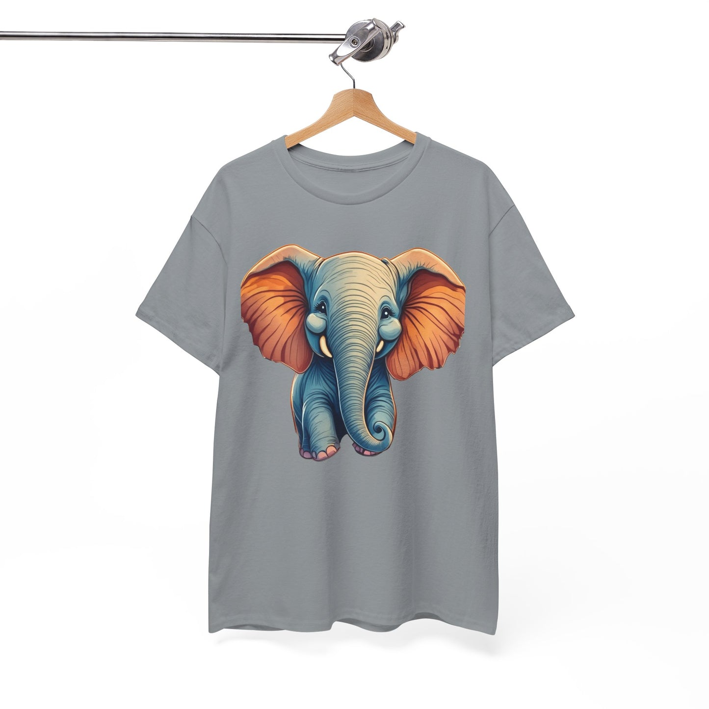 Austin- Luxe Stitch & Printed: Premium Kid Designer Elephant Cotton Tee