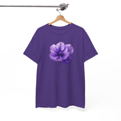 Violet Night- Luxe Stitch & Printed: Premium Women Designer Cotton Tee