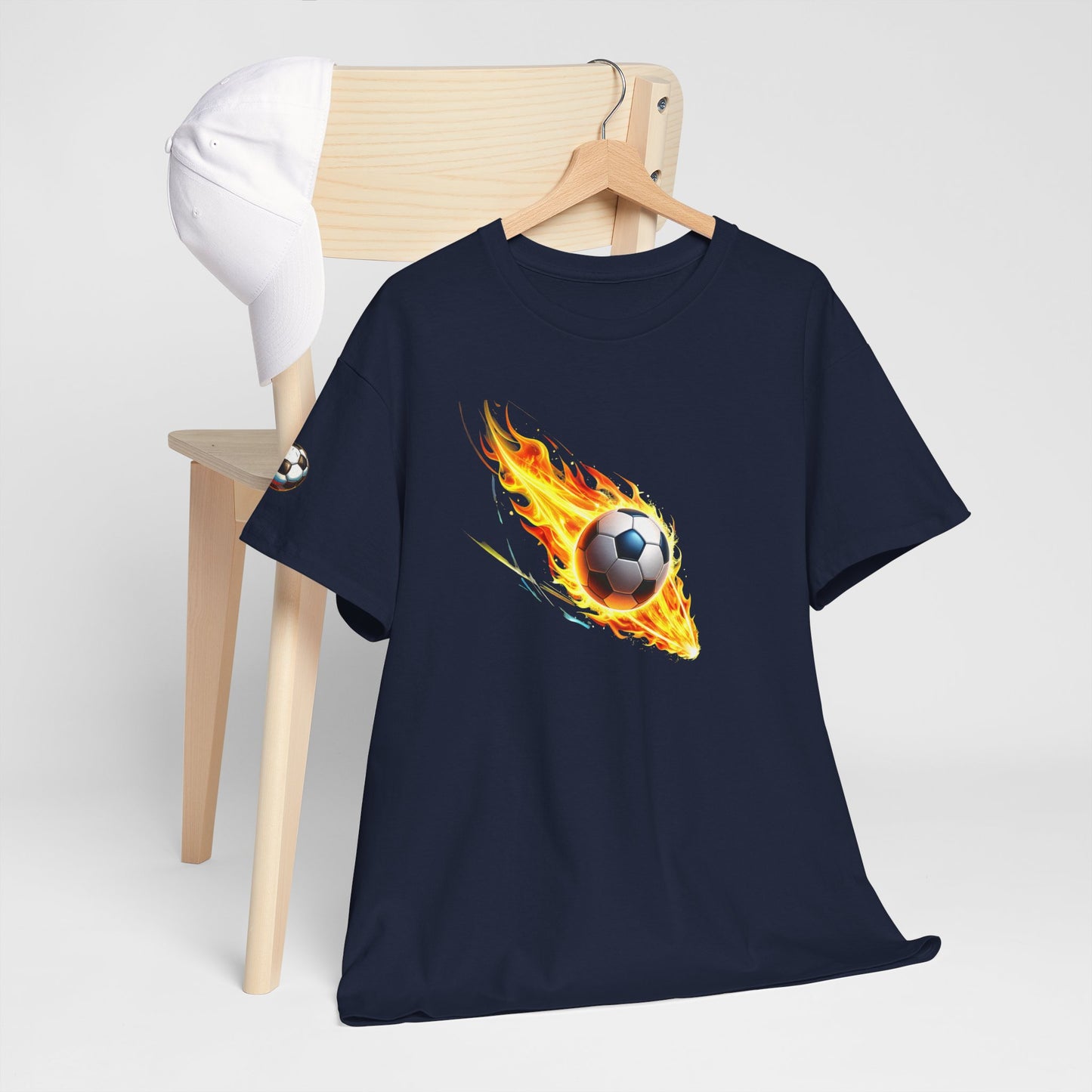 A Football Night- Luxe Stitch & Embroidered: Premium Men Designer Cotton Tee