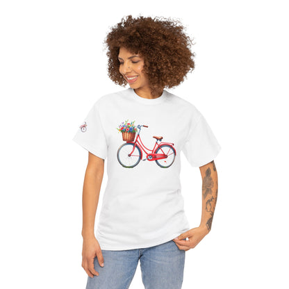 Flower Ways- Luxe Stitch & Printed: Premium Women Designer Cotton Tee
