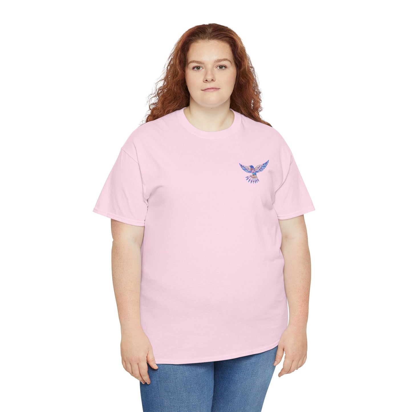 Fly High- Luxe Stitch & Embroidered : Premium Women Designer Embroidered Cotton Tee