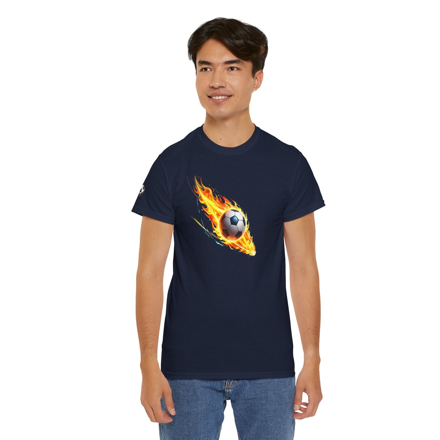 A Football Night- Luxe Stitch & Embroidered: Premium Men Designer Cotton Tee