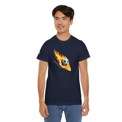 A Football Night- Luxe Stitch & Embroidered: Premium Men Designer Cotton Tee