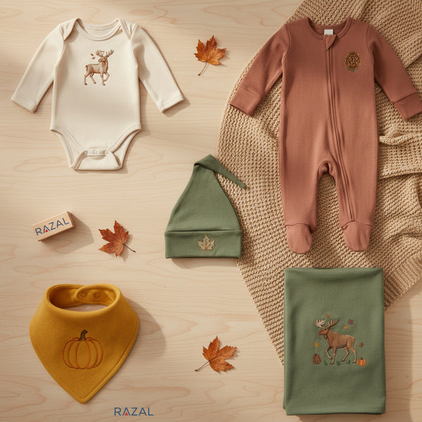 Autumn Leaf Heirloom Box – Complete 5-Piece Premium Set (0–24 Months)