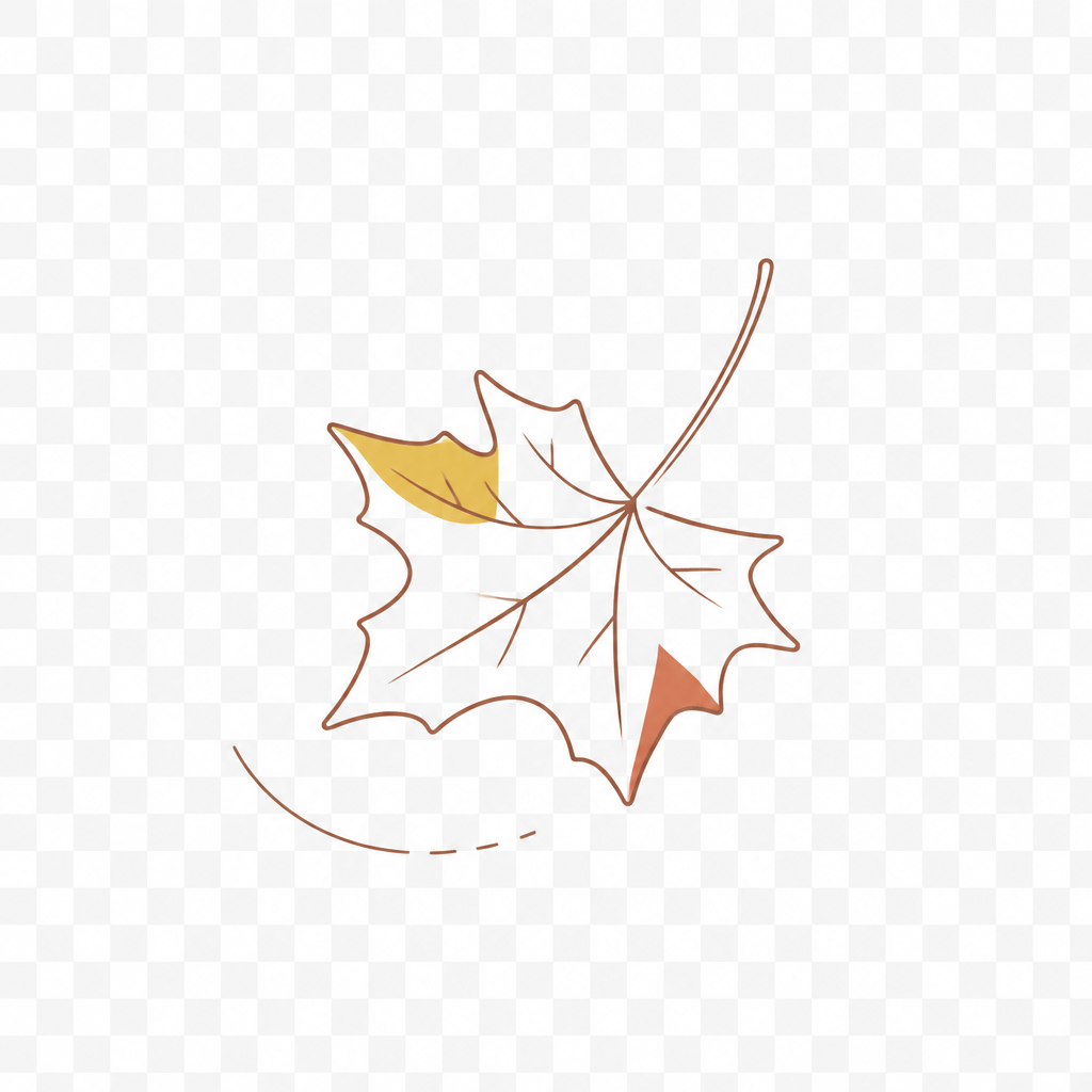 Embroidered Leaf Knotted Baby Beanie – Cozy Fall Welcome (100% Cotton, Ginger)