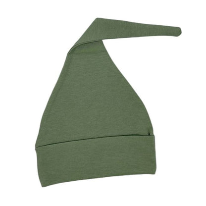 Embroidered Maple Leaf Beanie – Autumn Leaf Heirloom Box (100% Cotton, Forest Green)